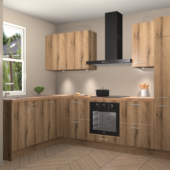 Goud Eiken keuken Beijing 107507