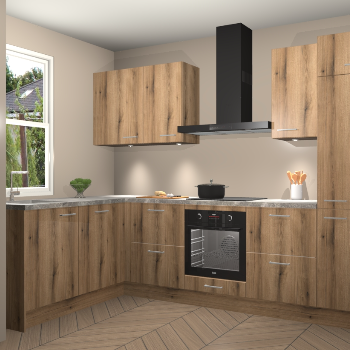 Goud Eiken keuken Beijing 107681