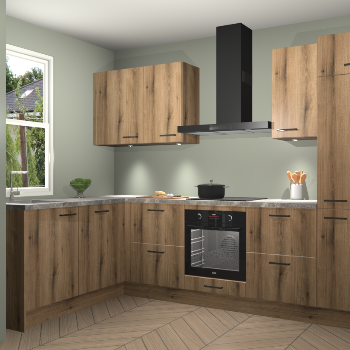 Goud Eiken keuken Beijing 107684