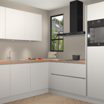 Zijdegrijze greeploze keuken Johannesburg 106447