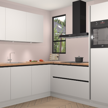 Zijdegrijze greeploze keuken Johannesburg 106450