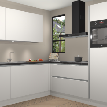 Zijdegrijze greeploze keuken Johannesburg 106638