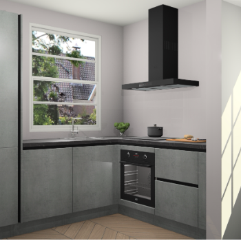 Beton Parelgrijs greeploze keuken Harbin 107603