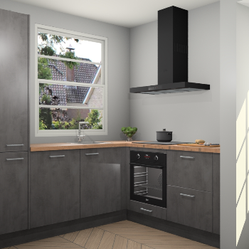 Beton Antraciet keuken Harbin 107605