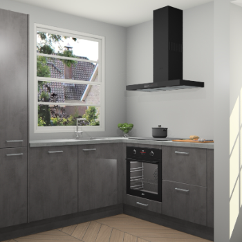 Beton Antraciet keuken Harbin 107717