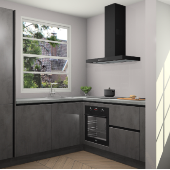 Beton Antraciet greeploze keuken Harbin 107721