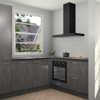 Beton Antraciet keuken Harbin 107723