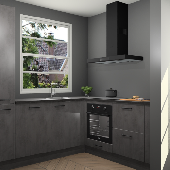 Beton Antraciet keuken Harbin 107725