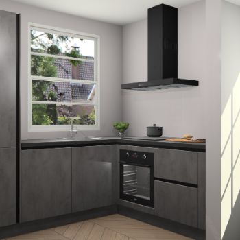 Beton Antraciet greeploze keuken Harbin 107727