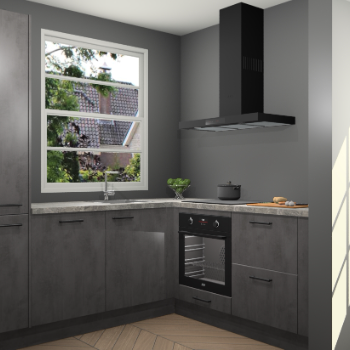 Beton Antraciet keuken Harbin 107731