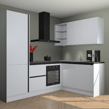 Sneeuwwitte greeploze keuken Pilsen 106963