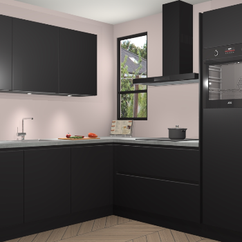 Zwarte greeploze keuken Johannesburg 106776