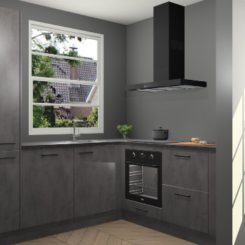 Beton Antraciet keuken Harbin 107743