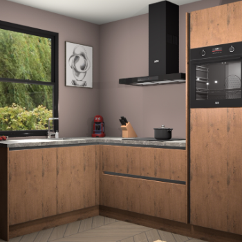 Astoria Eiken greeploze keuken Kinshasa 103607