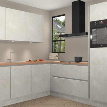 Beton Opaal greeploze keuken Johannesburg 106905