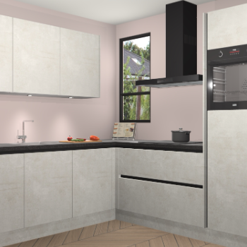 Beton Opaal greeploze keuken Johannesburg 107163