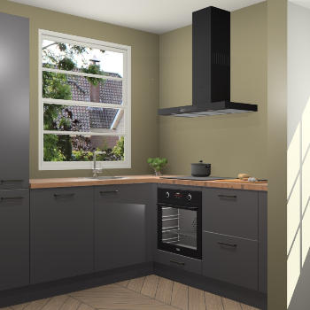 Onyxgrijze keuken Harbin 42625