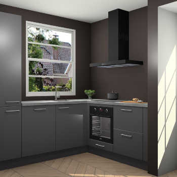 Onyxgrijze keuken Harbin 42628