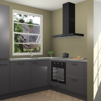 Onyxgrijze keuken Harbin 42632