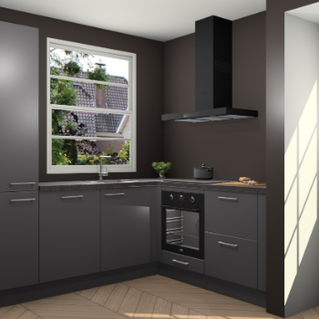 Onyxgrijze keuken Harbin 42634