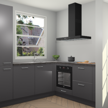 Onyxgrijze keuken Harbin 42635