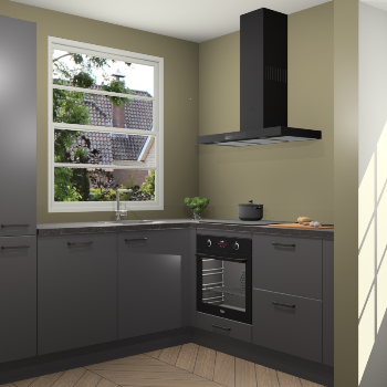 Onyxgrijze keuken Harbin 42638