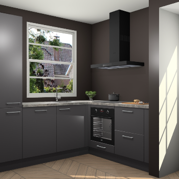 Onyxgrijze keuken Harbin 42640