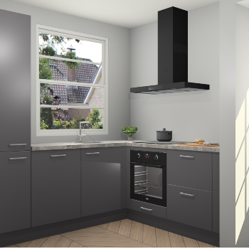 Onyxgrijze keuken Harbin 42641