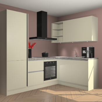 Magnolia greeploze keuken Pilsen 107278