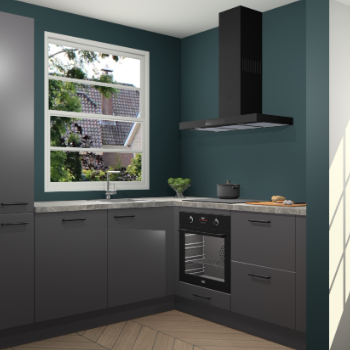 Onyxgrijze keuken Harbin 42643