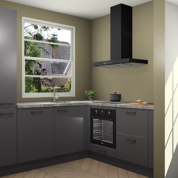 Onyxgrijze keuken Harbin 42644