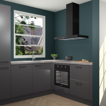 Onyxgrijze keuken Harbin 42649