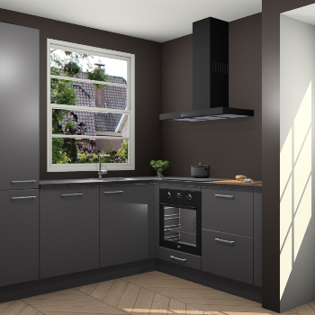 Onyxgrijze keuken Harbin 42652