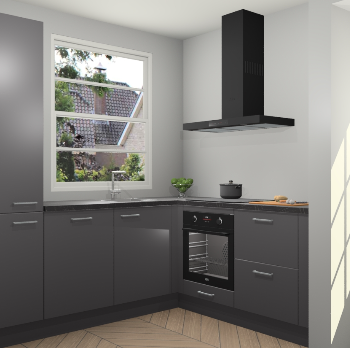 Onyxgrijze keuken Harbin 42653