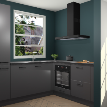 Onyxgrijze keuken Harbin 42655