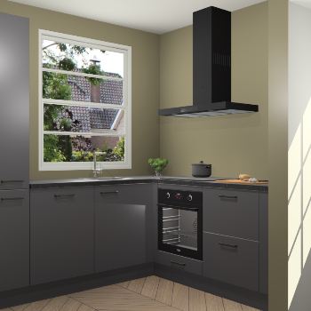 Onyxgrijze keuken Harbin 42656