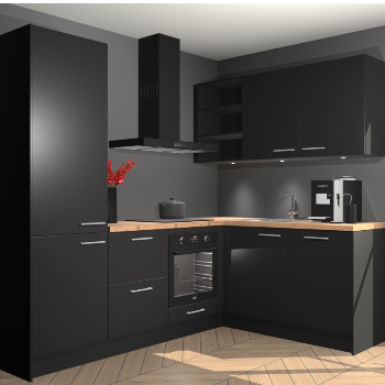 Zwarte keuken Pilsen 107479