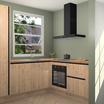 Madera Natuur greeploze keuken Harbin 43183