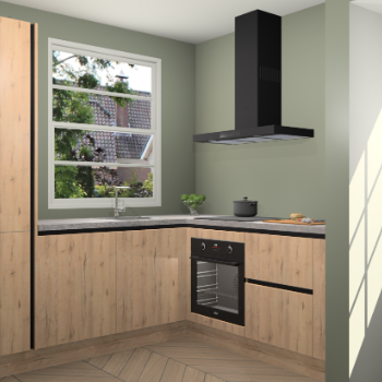 Madera Natuur greeploze keuken Harbin 43250