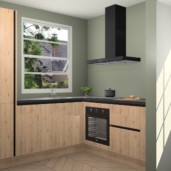 Madera Natuur greeploze keuken Harbin 43256