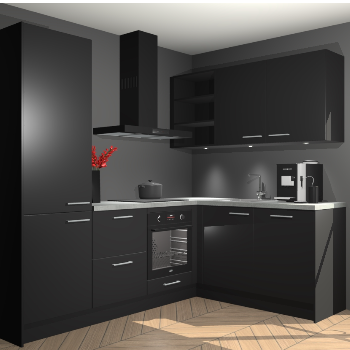 Zwarte keuken Pilsen 107629