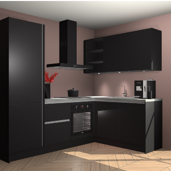 Zwarte greeploze keuken Pilsen 107631