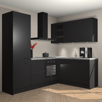 Zwarte keuken Pilsen 107632