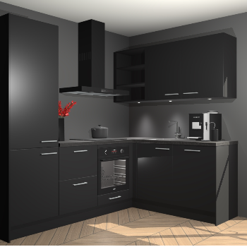 Zwarte keuken Pilsen 107635