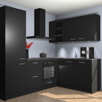 Zwarte keuken Pilsen 107636