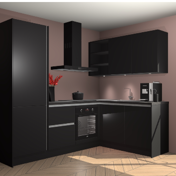 Zwarte greeploze keuken Pilsen 107637