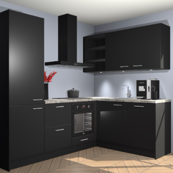 Zwarte keuken Pilsen 107642