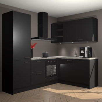 Zwarte keuken Pilsen 107645