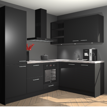 Zwarte keuken Pilsen 107646