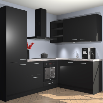 Zwarte keuken Pilsen 107647